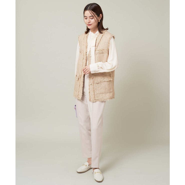 【イージーケア】美楽るタックテーパードパンツ | a.v.v【WOMEN】 | 詳細画像2 