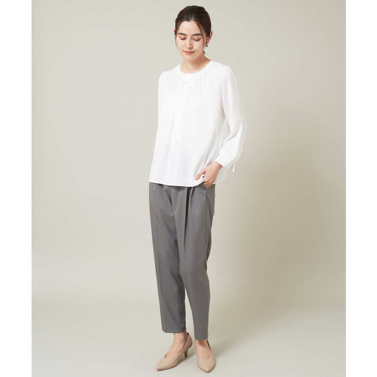 【イージーケア】美楽るタックテーパードパンツ | a.v.v【WOMEN】 | 詳細画像22 