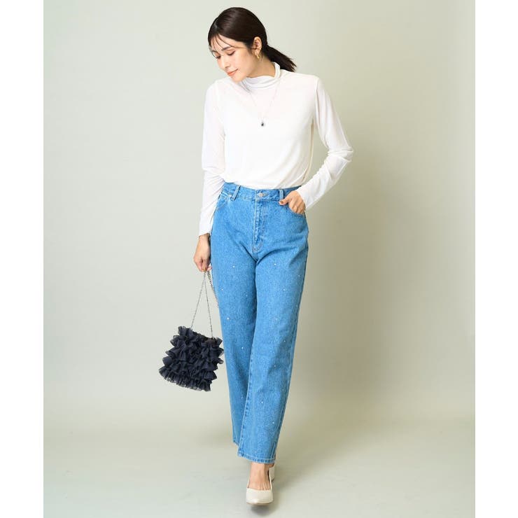 ビジューデニムパンツ | a.v.v【WOMEN】 | 詳細画像10 