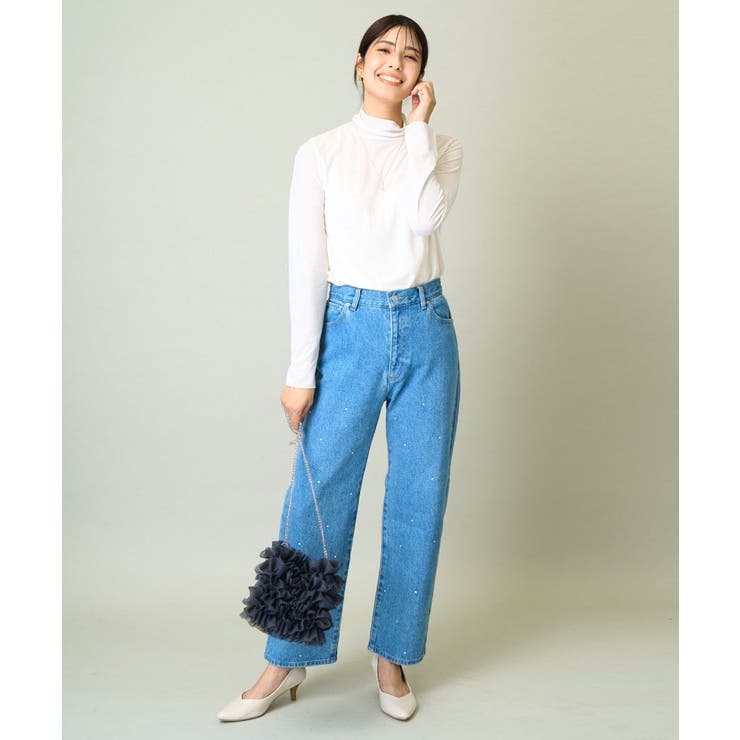 ビジューデニムパンツ | a.v.v【WOMEN】 | 詳細画像11 