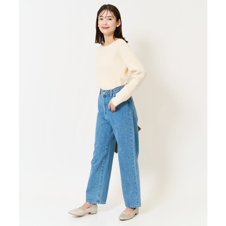 ビジューデニムパンツ | a.v.v【WOMEN】 | 詳細画像13 