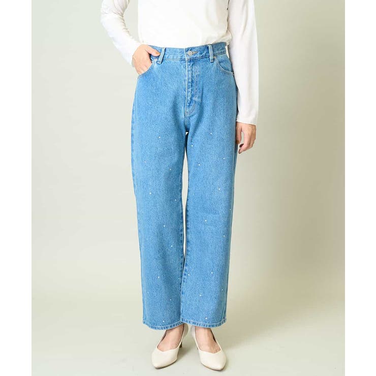 ビジューデニムパンツ | a.v.v【WOMEN】 | 詳細画像17 