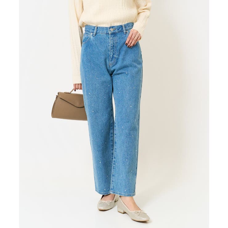 ビジューデニムパンツ | a.v.v【WOMEN】 | 詳細画像5 