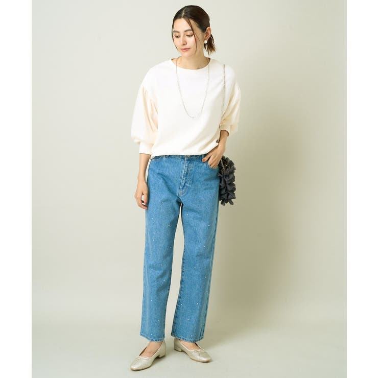 ビジューデニムパンツ | a.v.v【WOMEN】 | 詳細画像7 