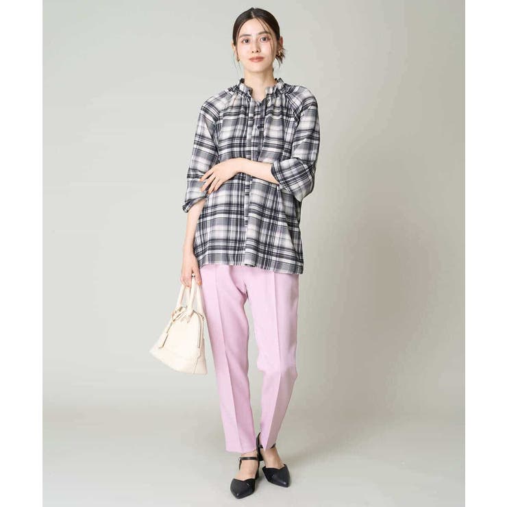 【洗える/イージーケア/毛玉になりにくい】美楽るイージーテーパードパンツ | a.v.v【WOMEN】 | 詳細画像3 