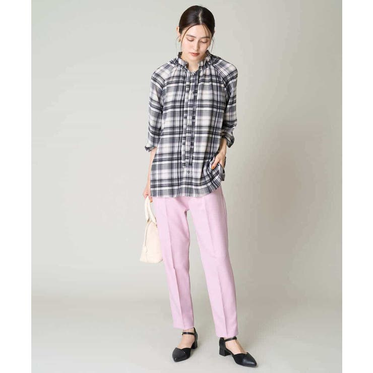 【洗える/イージーケア/毛玉になりにくい】美楽るイージーテーパードパンツ | a.v.v【WOMEN】 | 詳細画像5 