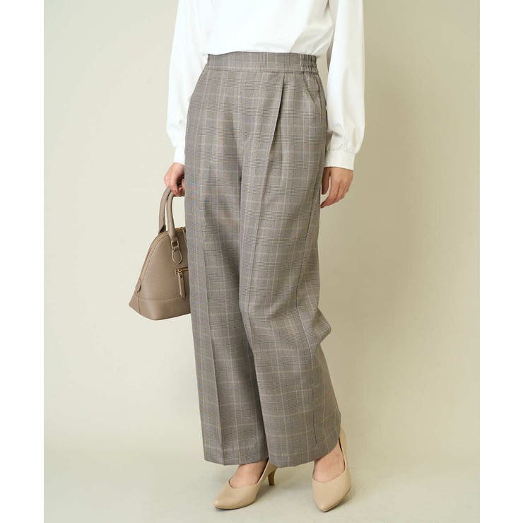 【洗える/イージーケア/毛玉になりにくい】美楽るスッキリ見えワイドパンツ | a.v.v【WOMEN】 | 詳細画像19 