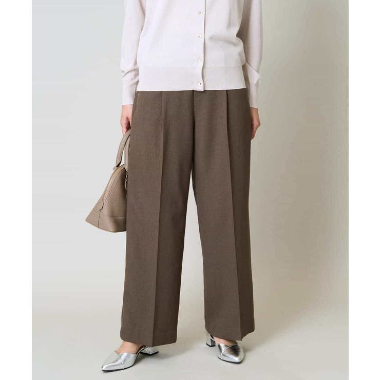 【洗える/イージーケア/毛玉になりにくい】美楽るスッキリ見えワイドパンツ | a.v.v【WOMEN】 | 詳細画像2 