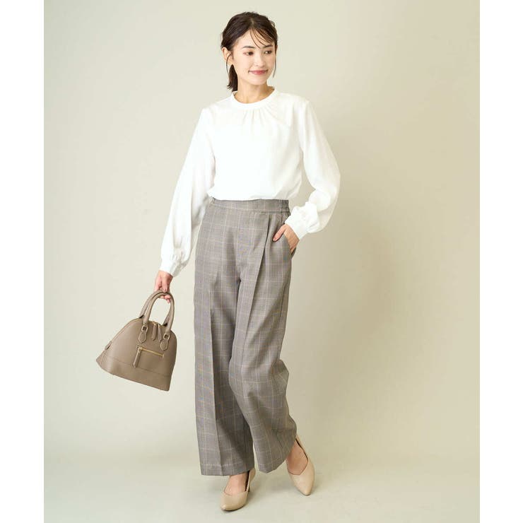 【洗える/イージーケア/毛玉になりにくい】美楽るスッキリ見えワイドパンツ | a.v.v【WOMEN】 | 詳細画像20 