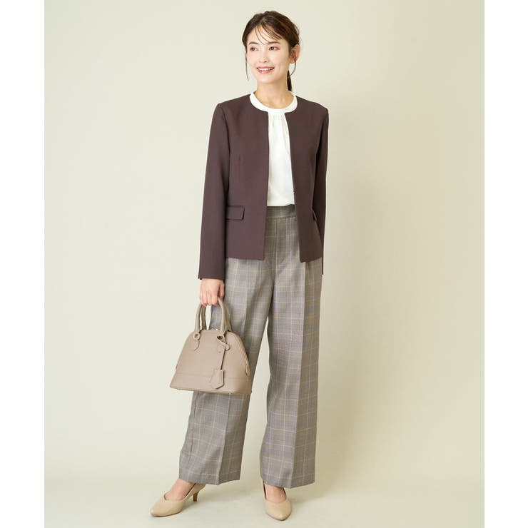 【洗える/イージーケア/毛玉になりにくい】美楽るスッキリ見えワイドパンツ | a.v.v【WOMEN】 | 詳細画像22 