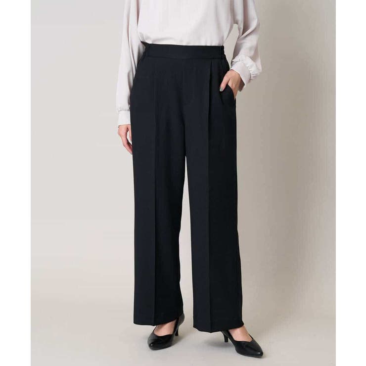 【洗える/イージーケア/毛玉になりにくい】美楽るスッキリ見えワイドパンツ | a.v.v【WOMEN】 | 詳細画像23 