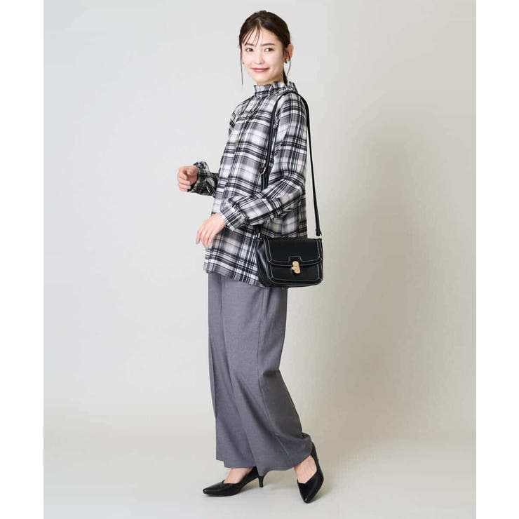 【洗える/イージーケア/吸水速乾/毛玉になりにくい】美楽るイージーワイドパンツ | a.v.v【WOMEN】 | 詳細画像12 