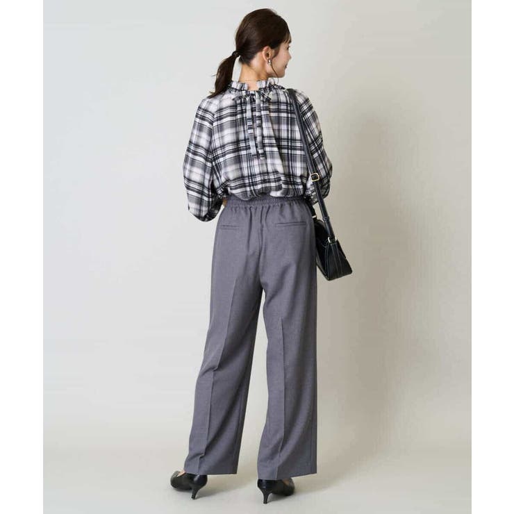 【洗える/イージーケア/吸水速乾/毛玉になりにくい】美楽るイージーワイドパンツ | a.v.v【WOMEN】 | 詳細画像16 