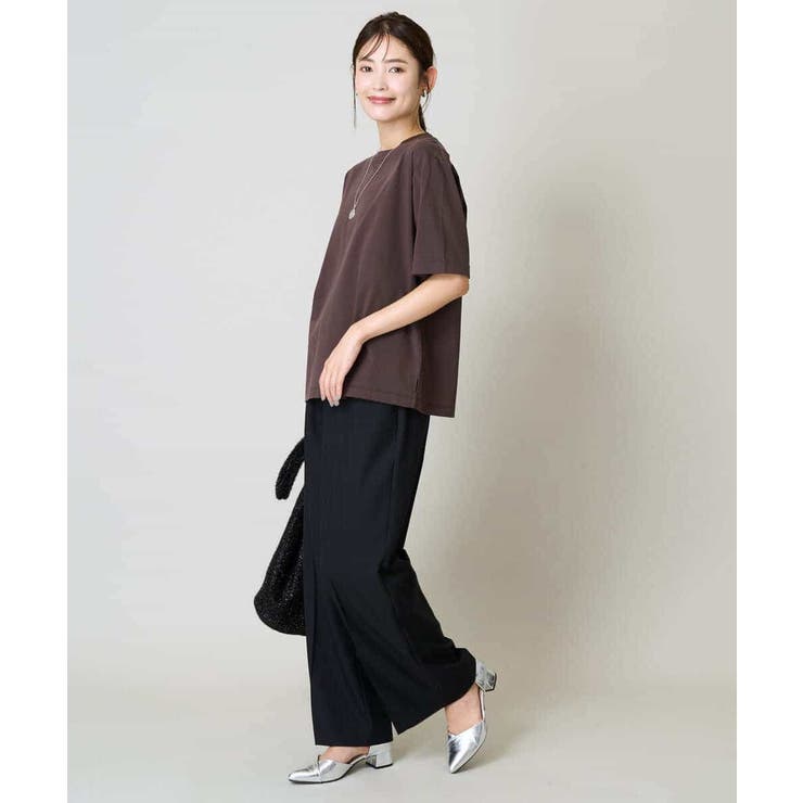 【洗える/イージーケア/吸水速乾/毛玉になりにくい】美楽るイージーワイドパンツ | a.v.v【WOMEN】 | 詳細画像21 