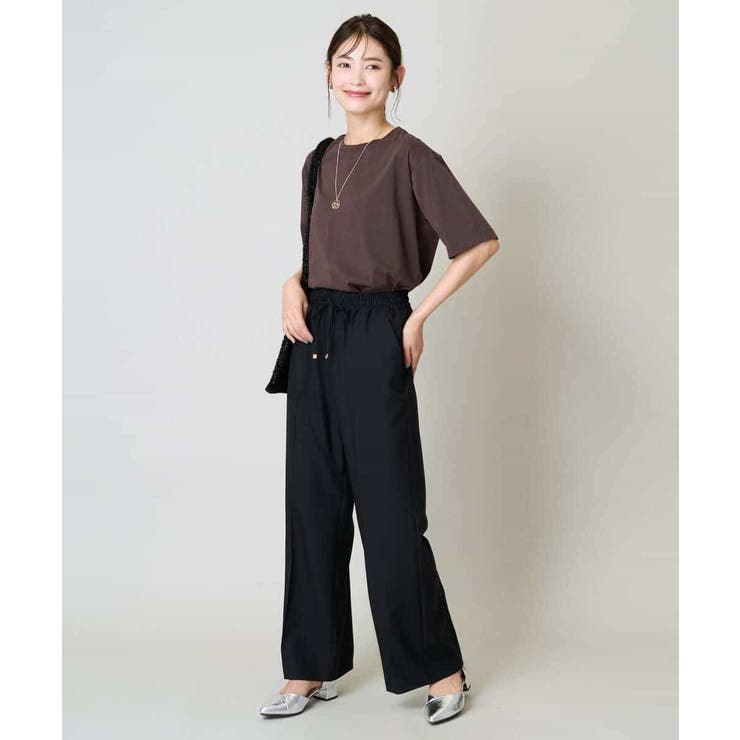 【洗える/イージーケア/吸水速乾/毛玉になりにくい】美楽るイージーワイドパンツ | a.v.v【WOMEN】 | 詳細画像23 