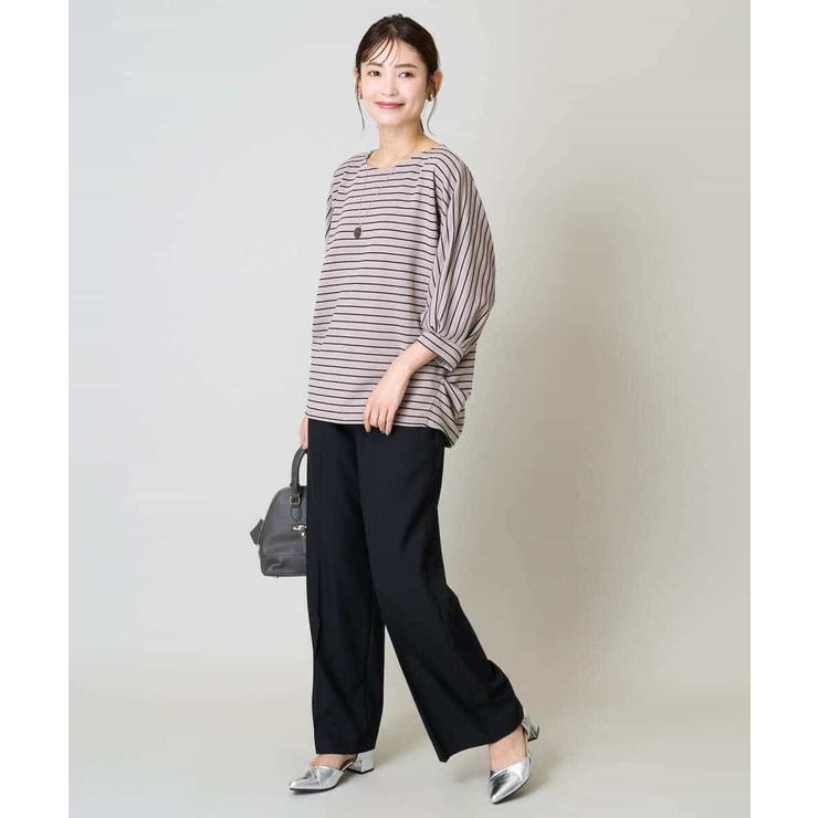 【洗える/イージーケア/吸水速乾/毛玉になりにくい】美楽るイージーワイドパンツ | a.v.v【WOMEN】 | 詳細画像25 