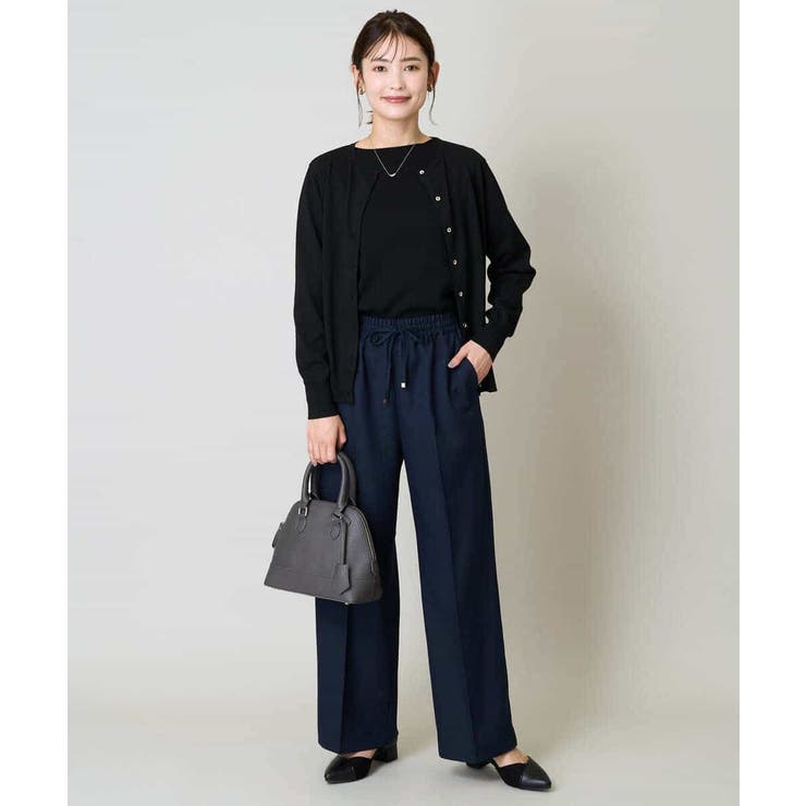 【洗える/イージーケア/吸水速乾/毛玉になりにくい】美楽るイージーワイドパンツ | a.v.v【WOMEN】 | 詳細画像5 