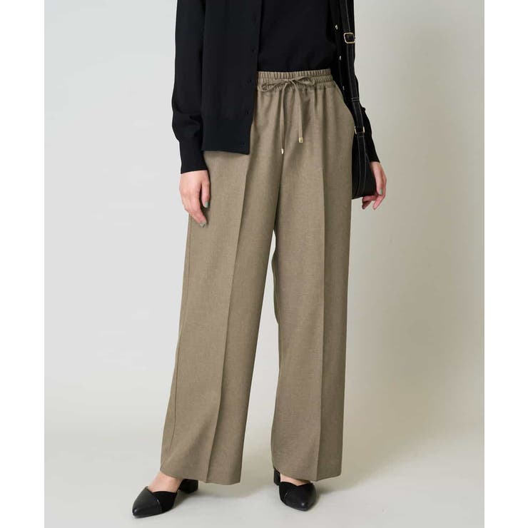 【洗える/イージーケア/吸水速乾/毛玉になりにくい】美楽るイージーワイドパンツ | a.v.v【WOMEN】 | 詳細画像6 