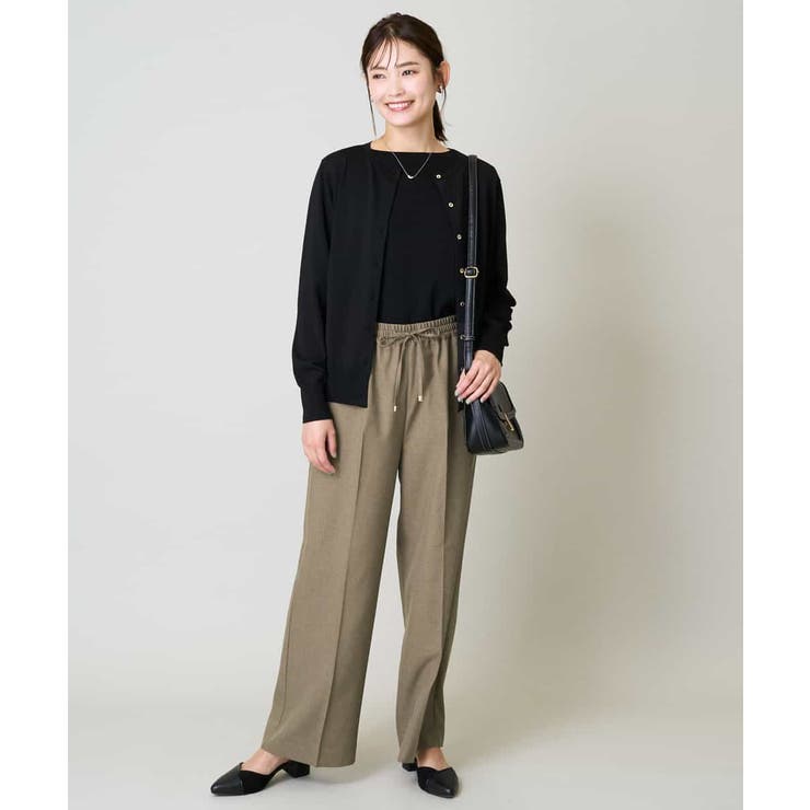 【洗える/イージーケア/吸水速乾/毛玉になりにくい】美楽るイージーワイドパンツ | a.v.v【WOMEN】 | 詳細画像7 