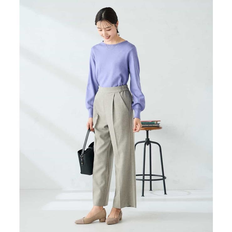 【洗える】ツイード調ストレートパンツ | a.v.v【WOMEN】 | 詳細画像11 