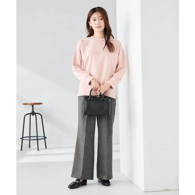 【マシンウォッシャブル】ツイード調ストレートパンツ | a.v.v【WOMEN】 | 詳細画像13 