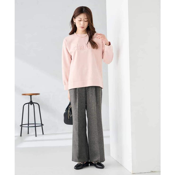 【マシンウォッシャブル】ツイード調ストレートパンツ | a.v.v【WOMEN】 | 詳細画像15 