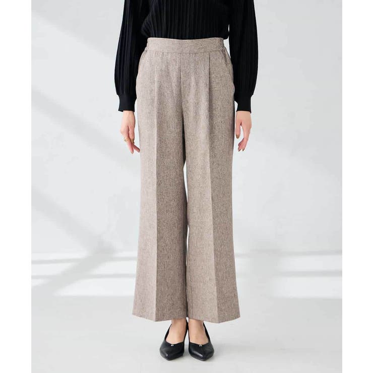 【マシンウォッシャブル】ツイード調ストレートパンツ | a.v.v【WOMEN】 | 詳細画像17 