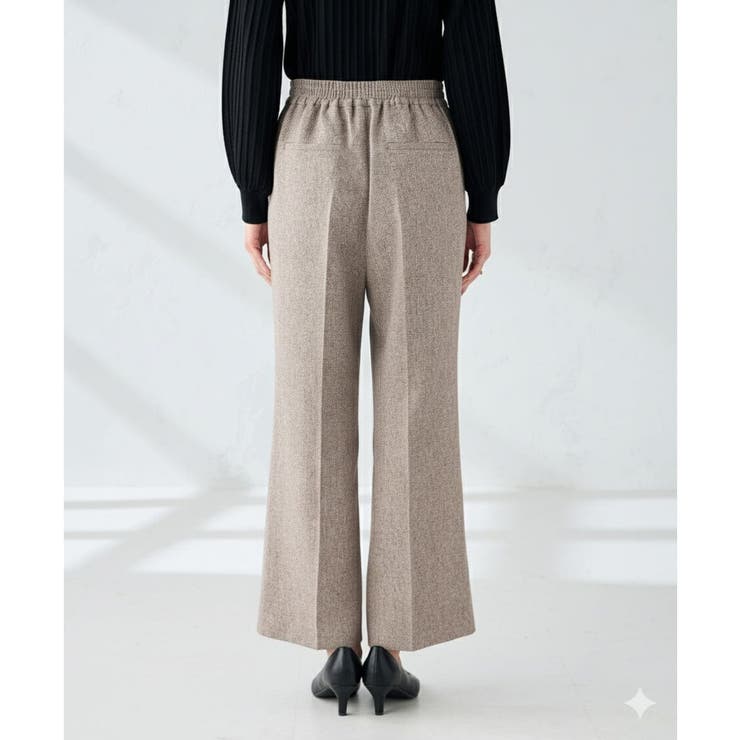 【マシンウォッシャブル】ツイード調ストレートパンツ | a.v.v【WOMEN】 | 詳細画像19 