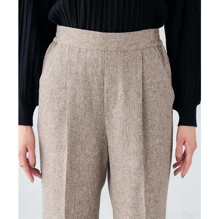 【マシンウォッシャブル】ツイード調ストレートパンツ | a.v.v【WOMEN】 | 詳細画像20 