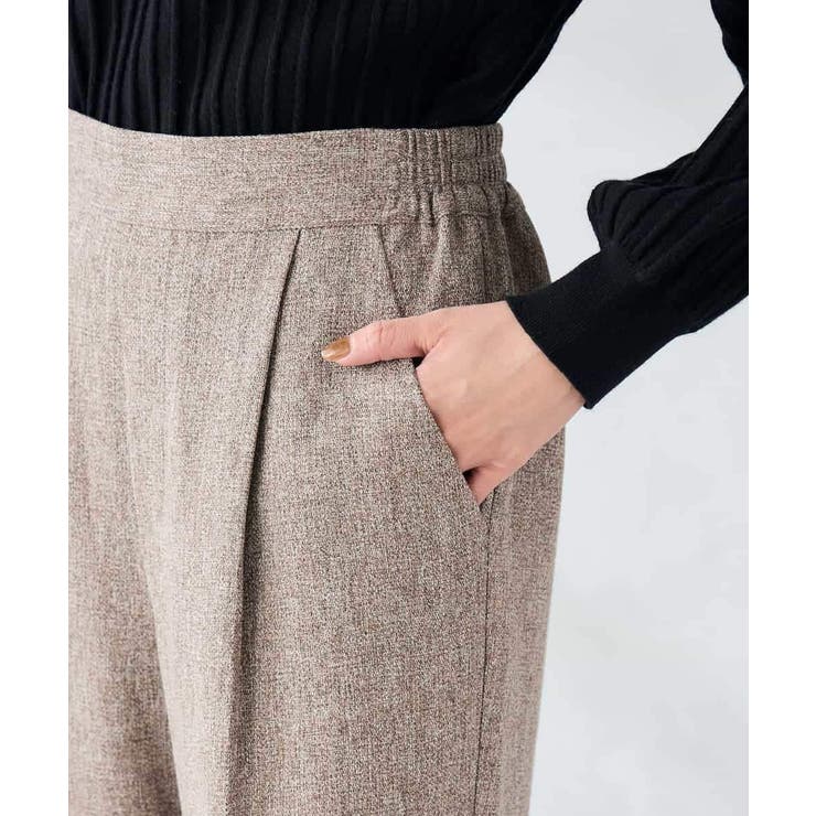 【マシンウォッシャブル】ツイード調ストレートパンツ | a.v.v【WOMEN】 | 詳細画像22 