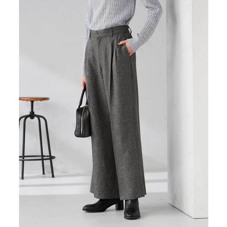 【マシンウォッシャブル 雑誌InRed(宝島社)12月号掲載】ツイード調ワイドパ… | a.v.v【WOMEN】 | 詳細画像12 