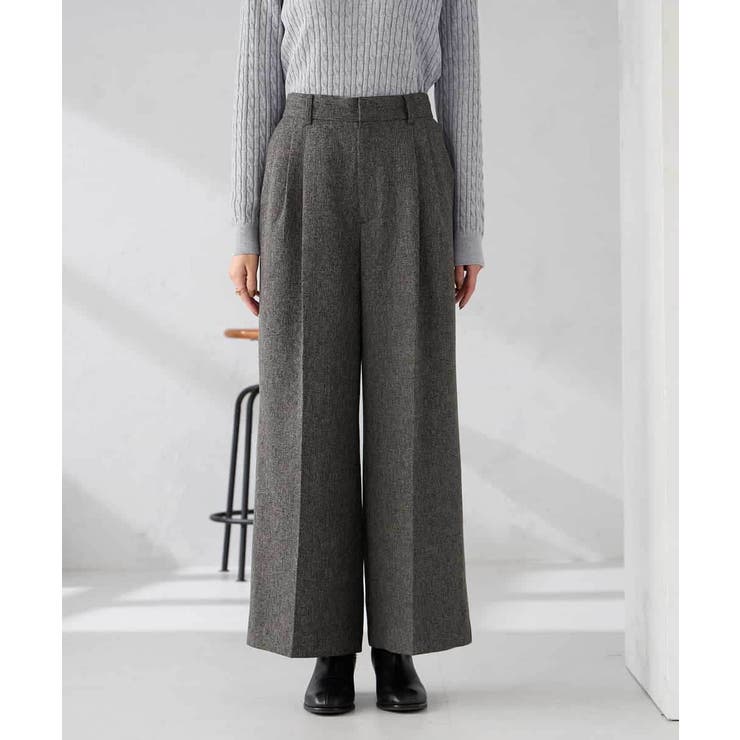 【マシンウォッシャブル 雑誌InRed(宝島社)12月号掲載】ツイード調ワイドパ… | a.v.v【WOMEN】 | 詳細画像16 