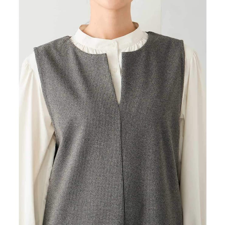 千鳥ジャガードジャンスカ | a.v.v【WOMEN】 | 詳細画像10 