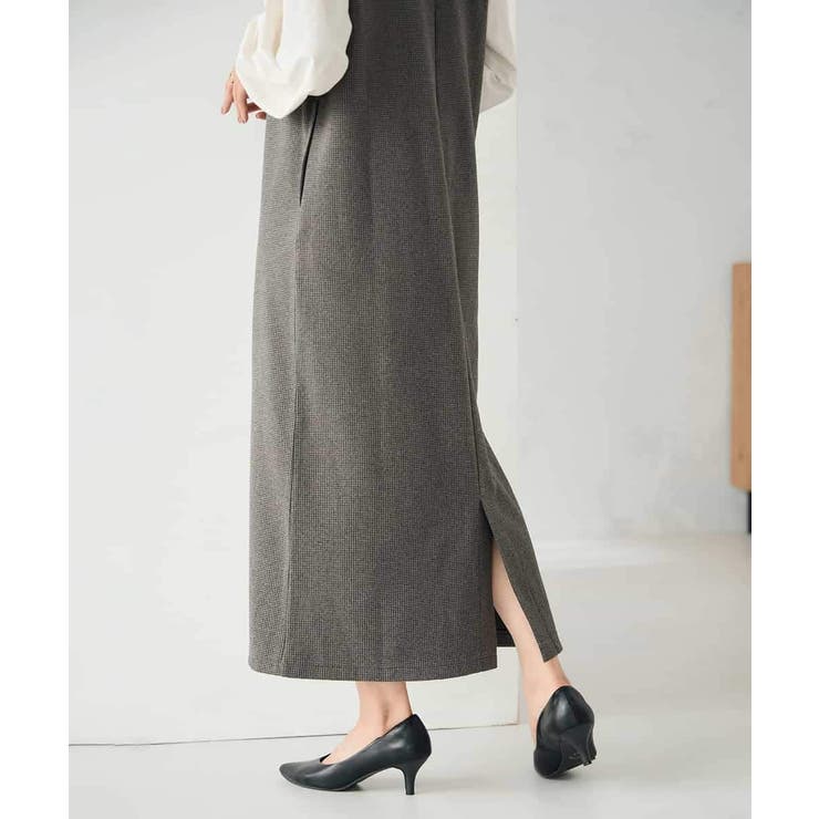 千鳥ジャガードジャンスカ | a.v.v【WOMEN】 | 詳細画像14 