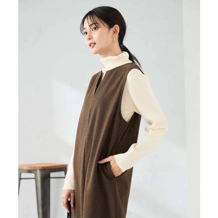 千鳥ジャガードジャンスカ | a.v.v【WOMEN】 | 詳細画像19 