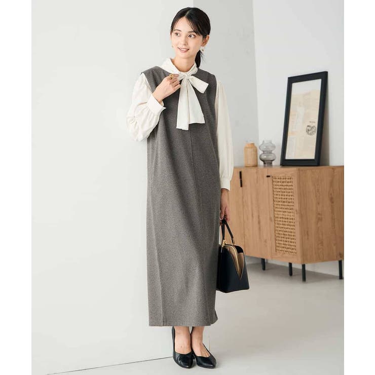 千鳥ジャガードジャンスカ | a.v.v【WOMEN】 | 詳細画像2 