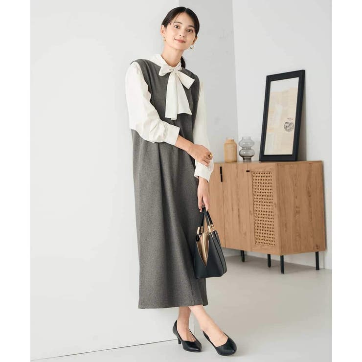 千鳥ジャガードジャンスカ | a.v.v【WOMEN】 | 詳細画像4 