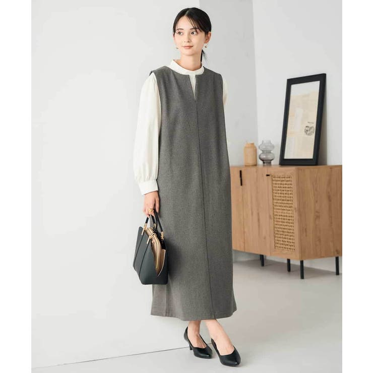 千鳥ジャガードジャンスカ | a.v.v【WOMEN】 | 詳細画像5 