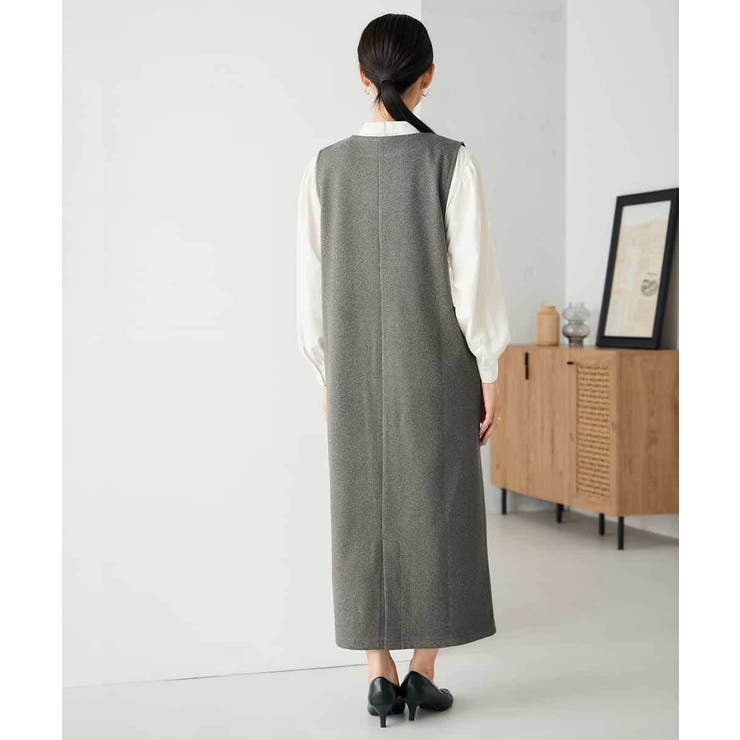 千鳥ジャガードジャンスカ | a.v.v【WOMEN】 | 詳細画像9 