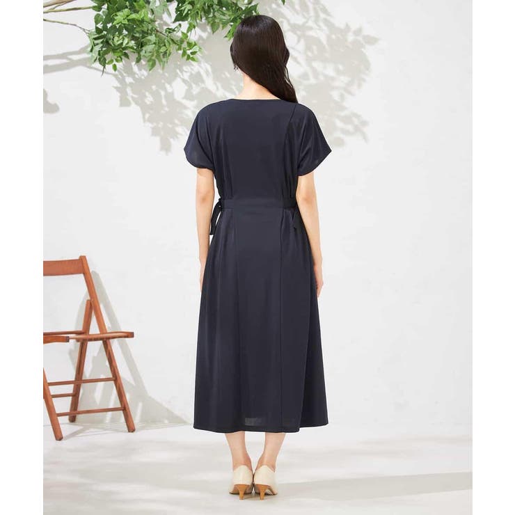 【UVカット/速乾/イージーケア】ウエストベルトフレアワンピース | a.v.v【WOMEN】 | 詳細画像15 