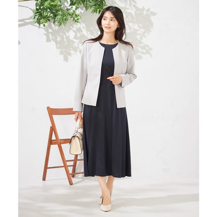 【UVカット/速乾/イージーケア】ウエストベルトフレアワンピース | a.v.v【WOMEN】 | 詳細画像6 