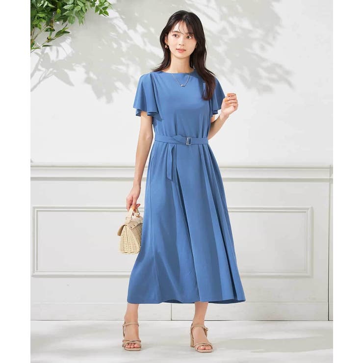 【UVカット/吸水速乾/イージーケア】フレアスリーブワンピース | a.v.v【WOMEN】 | 詳細画像3 