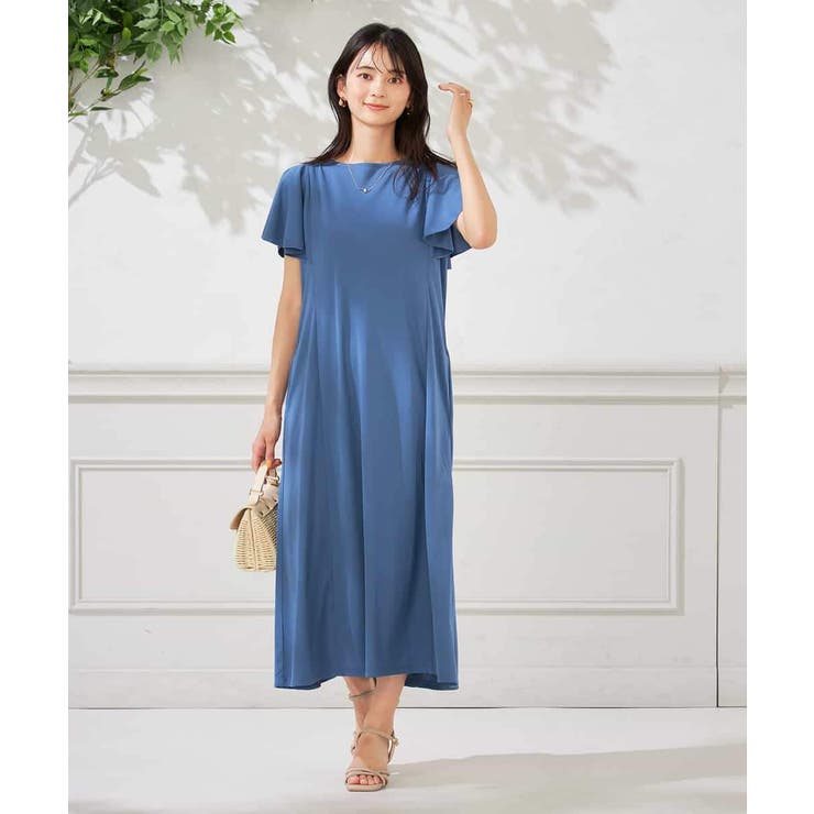 【UVカット/吸水速乾/イージーケア】フレアスリーブワンピース | a.v.v【WOMEN】 | 詳細画像6 