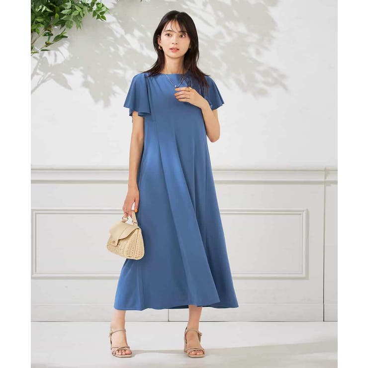 【UVカット/吸水速乾/イージーケア】フレアスリーブワンピース | a.v.v【WOMEN】 | 詳細画像7 