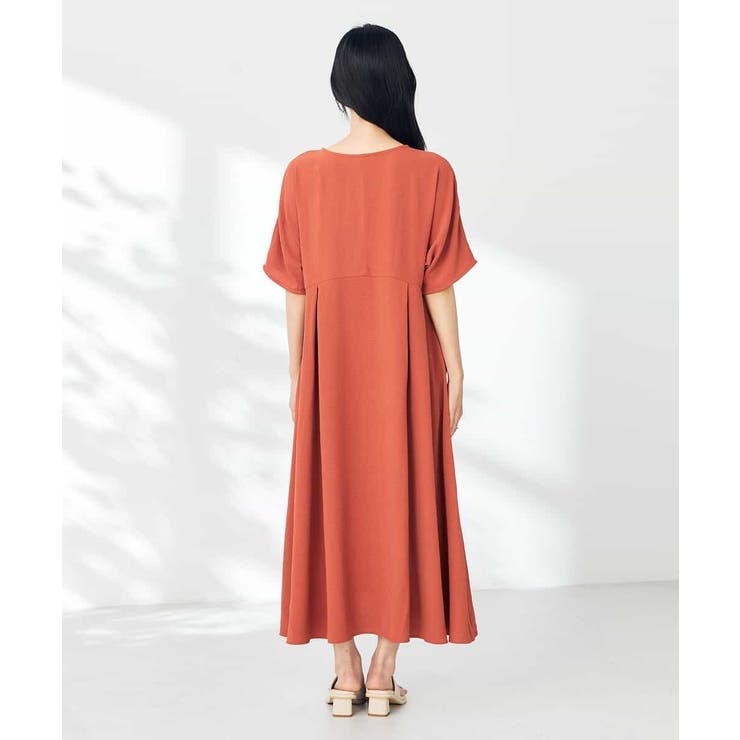 【接触冷感/洗える/ストレッチ/UVカット】ウエスト切り替えドルマンワンピース | a.v.v【WOMEN】 | 詳細画像19 