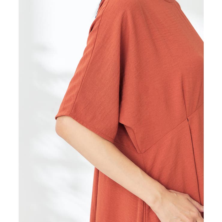 【接触冷感/洗える/ストレッチ/UVカット】ウエスト切り替えドルマンワンピース | a.v.v【WOMEN】 | 詳細画像22 