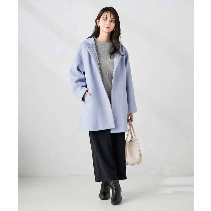 【２WAY】Aラインフーデッドミドルコート | a.v.v【WOMEN】 | 詳細画像3 