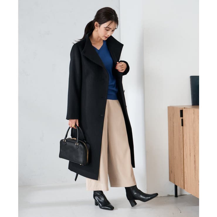 【2WAY】折り返しラペルロングコート | a.v.v【WOMEN】 | 詳細画像12 