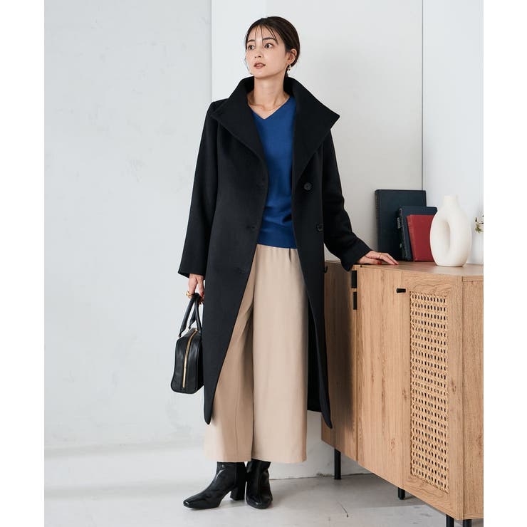 【2WAY】折り返しラペルロングコート | a.v.v【WOMEN】 | 詳細画像13 