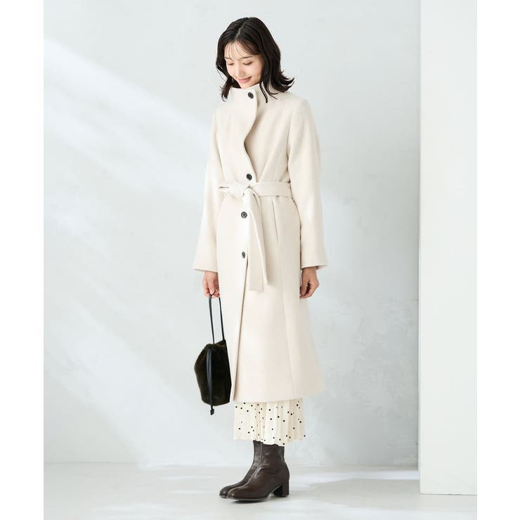 【2WAY】折り返しラペルロングコート | a.v.v【WOMEN】 | 詳細画像17 